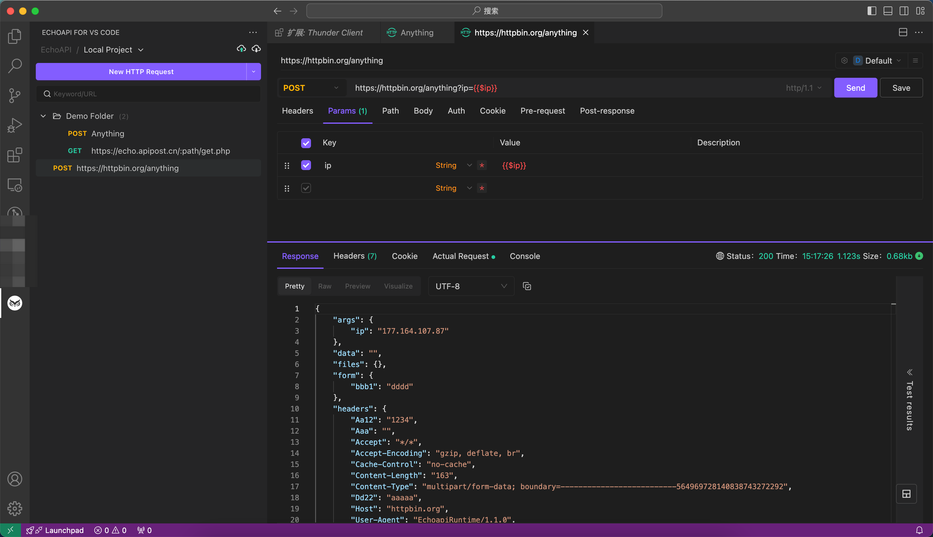 EchoAPI for VS Code