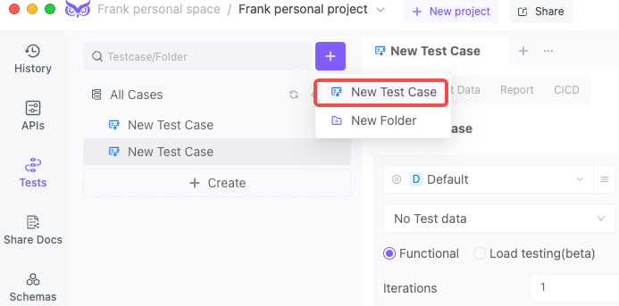 Choose your project echoapi.png