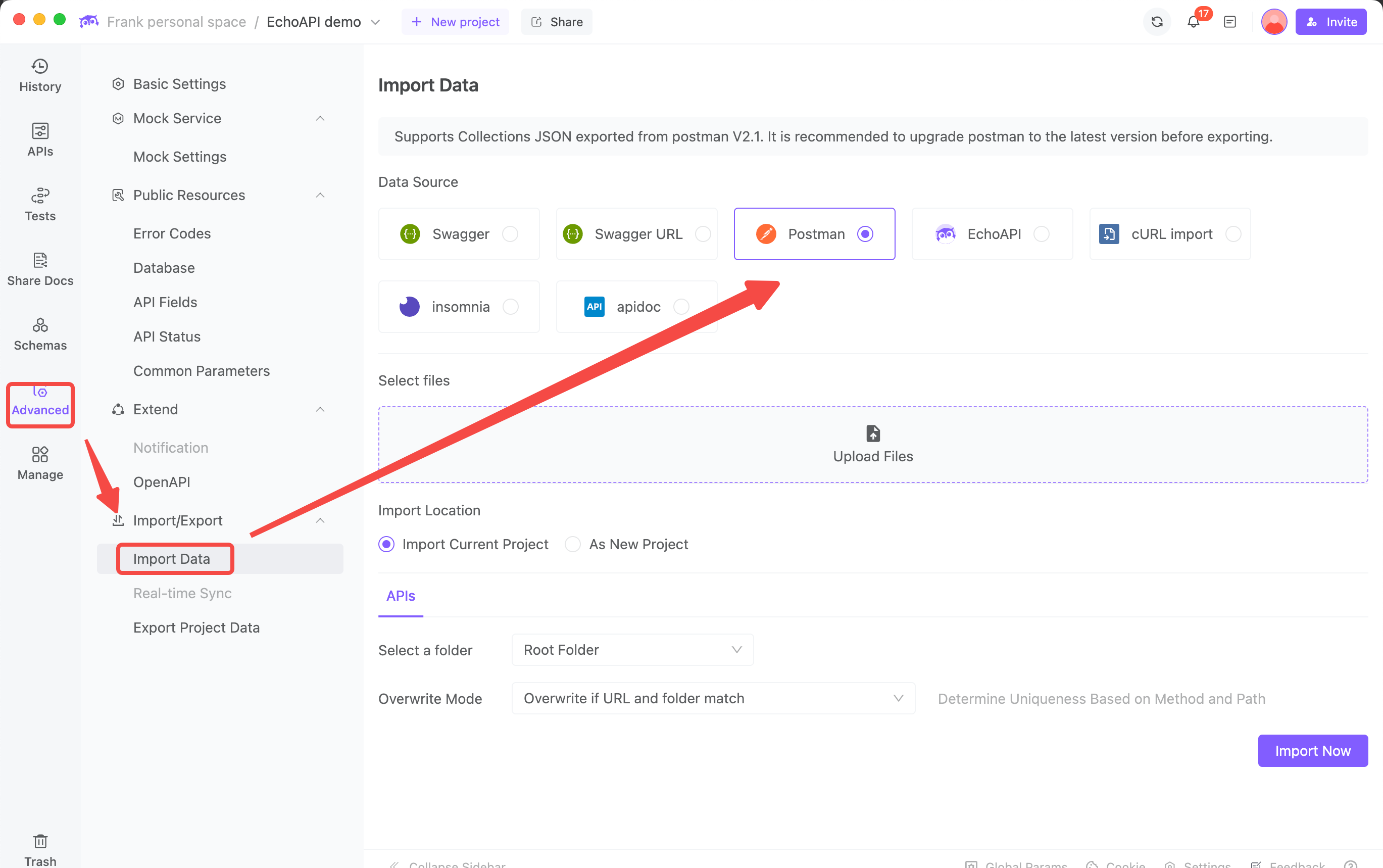 Easily Import Data from Postman.png