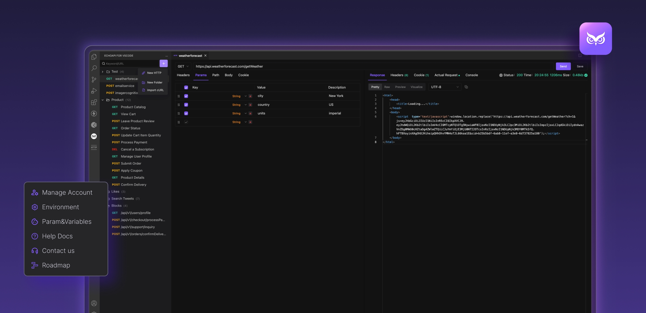 EchoAPI for VS Code