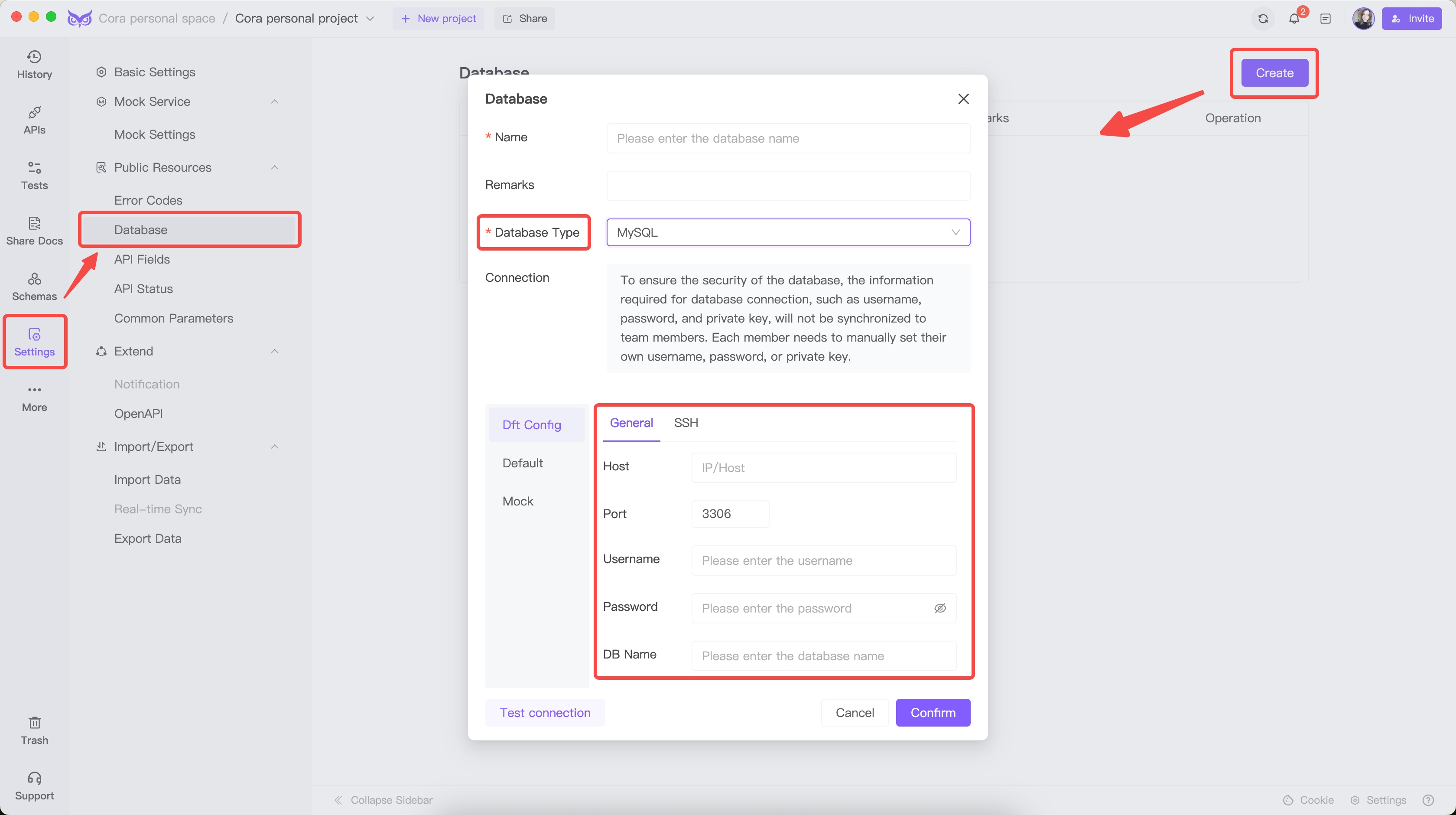 Configure Database