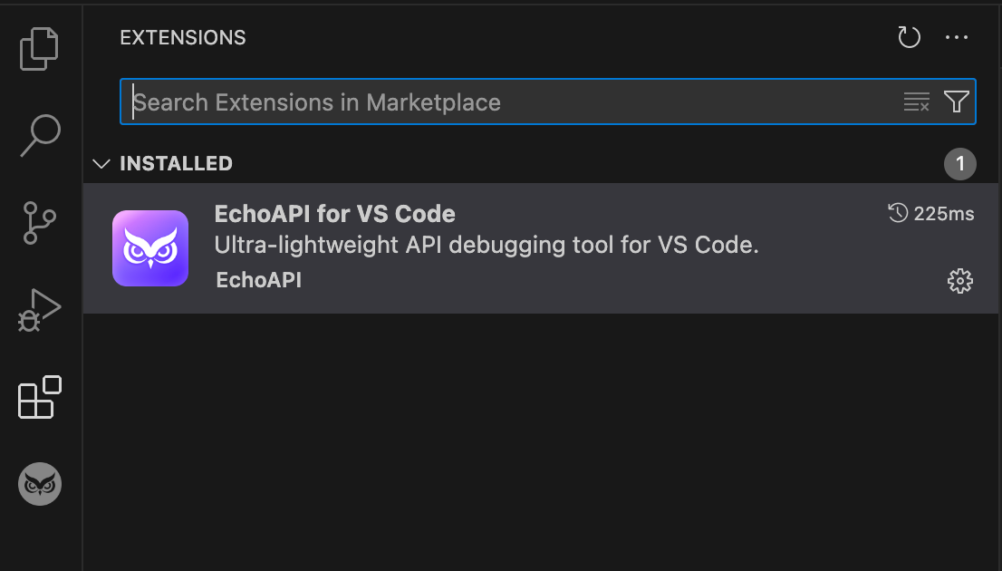 Install EchoAPI in VSCode